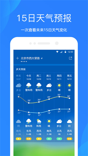 天气预报15天