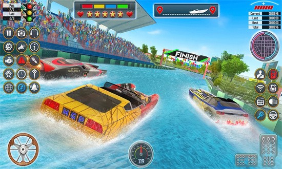 快艇比赛(Speed Boat Racing)