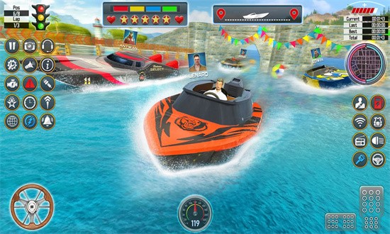 快艇比赛(Speed Boat Racing)