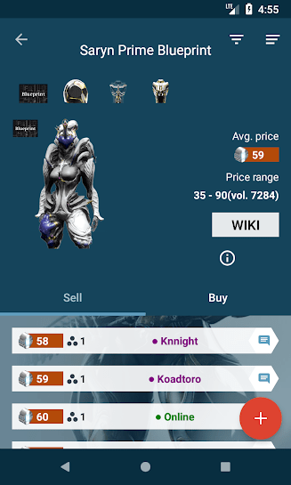 wm市场(Warframe market)