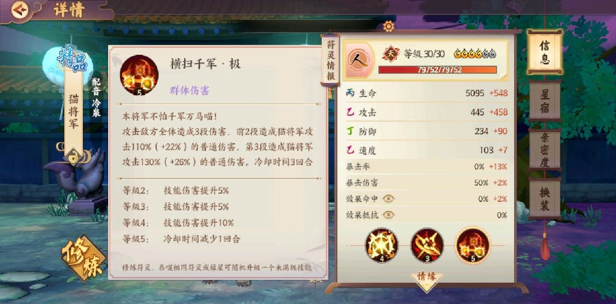 云梦四时歌关于符灵前期战力分析及阵容推荐