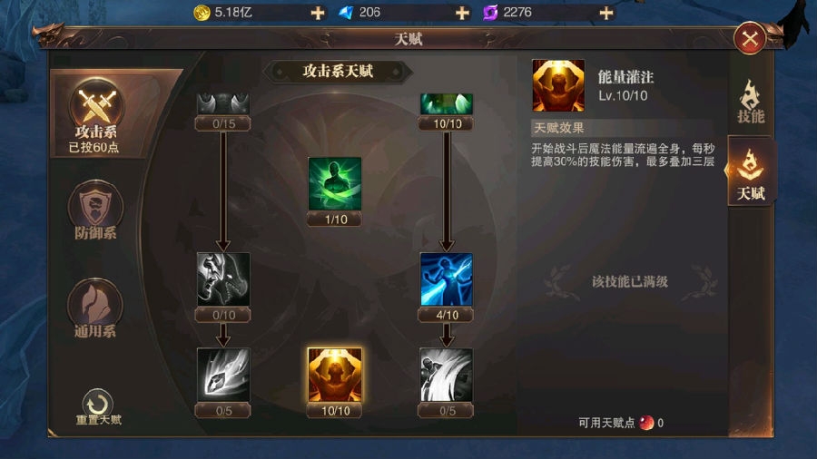 精灵盛典天赋怎么加点
