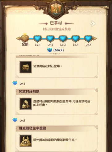 七大罪光与暗之交战村庄亲密度使用心得