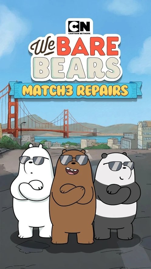 熊熊三消乐(We Bare Bears Match3 Repairs)无限金币版