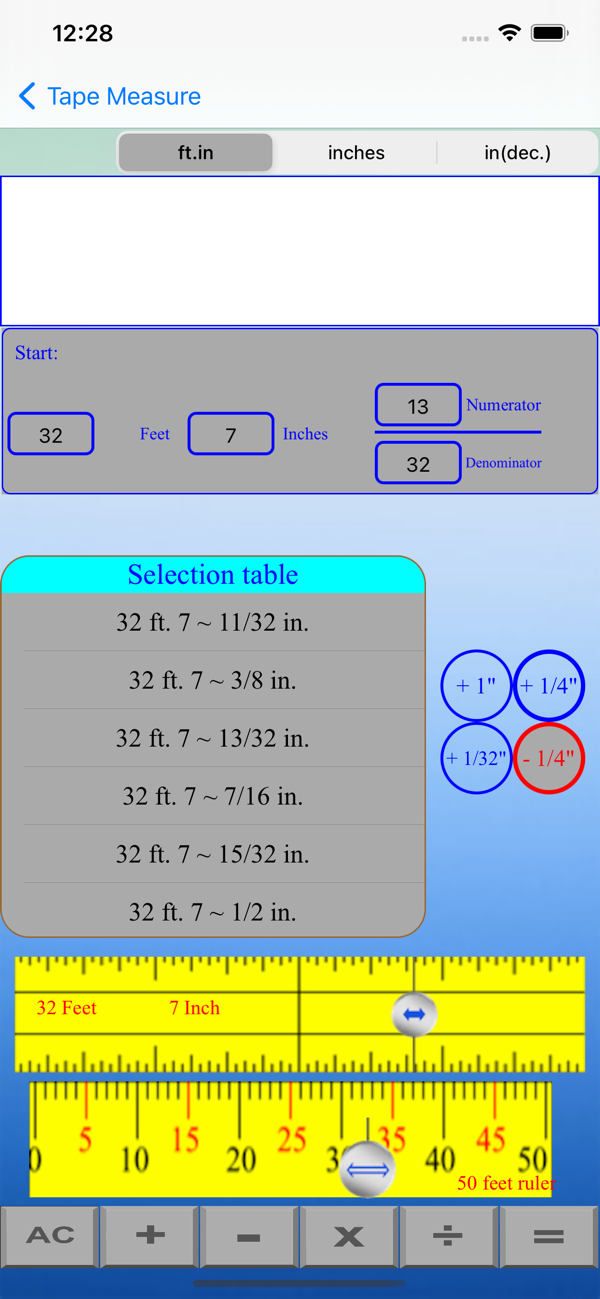 Tape Measure Calculator（卷尺计算器）iOS版