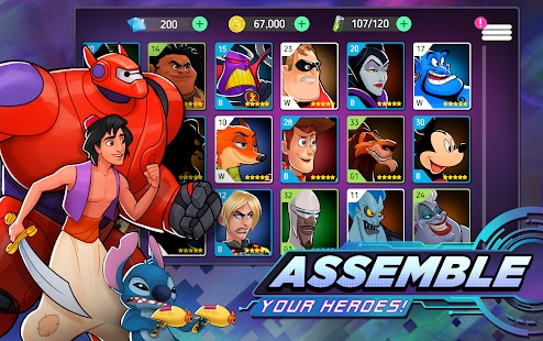 Disney Heroes(迪士尼英雄战斗模式无限技能)
