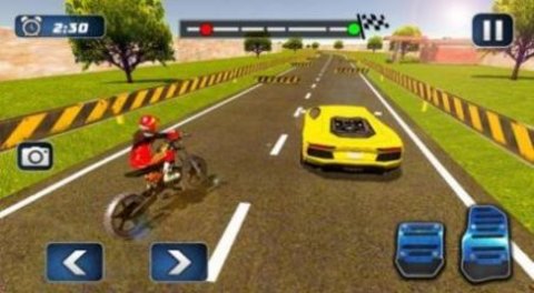 Sports Car vs Moto Bike Riding（跑车vs摩托车正式版）