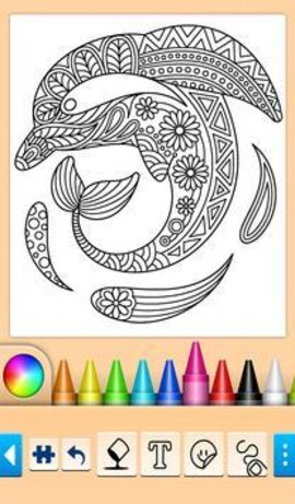 鱼类和海豚最新版（Fish and Dolphin coloring）