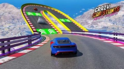 疯狂汽车特技巨型坡道最新版(Crazy Car Stunts Mega Ramp)