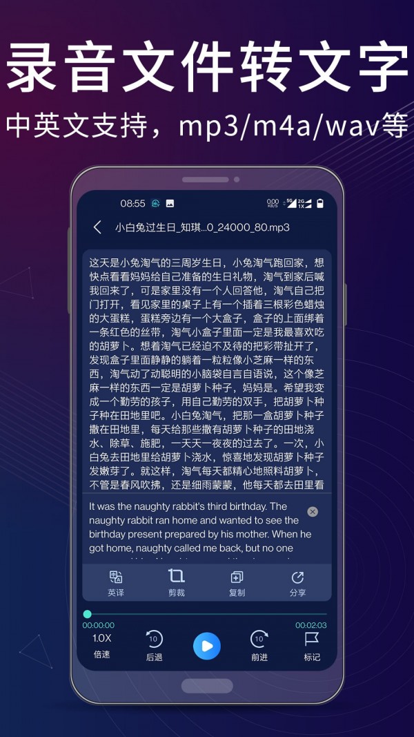 录音翻译转文字助手app