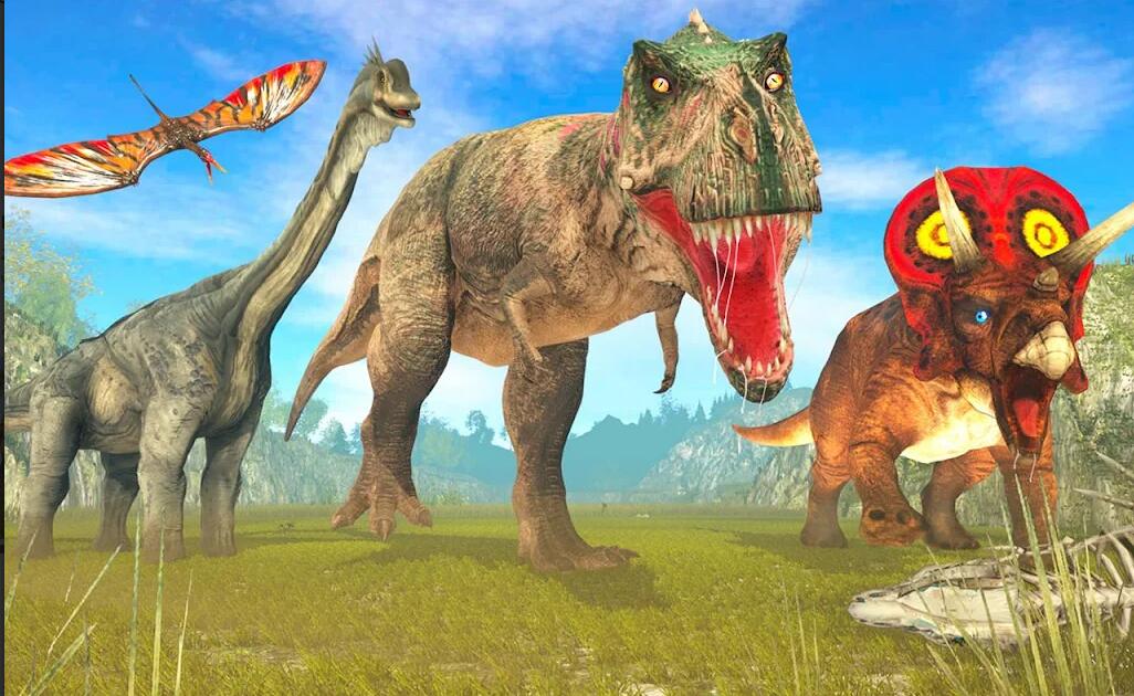 丛林恐龙恐怖攻击3D免费版(Dinosaur Games Simulator Dino Attack 3d)