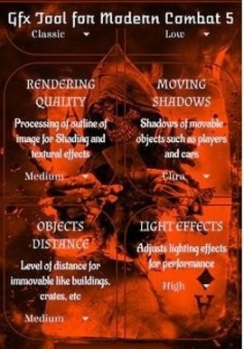 现代战斗5画质工具(Gfx Tool for Modern Combat 5)