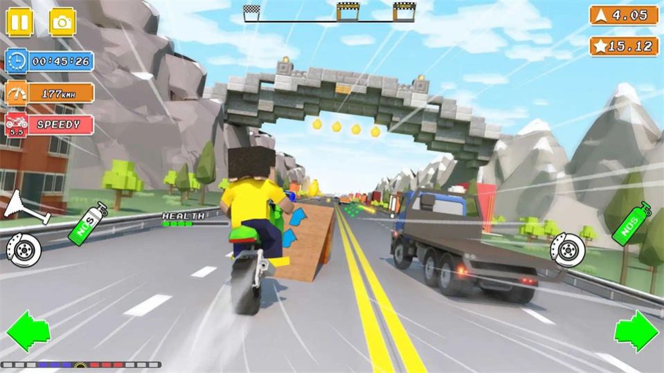 摩托积木驾驶(Blocky Bike Rider Moto Racing)