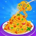 在厨房做意大利面食品(Make Pasta In Cooking Kitchen)