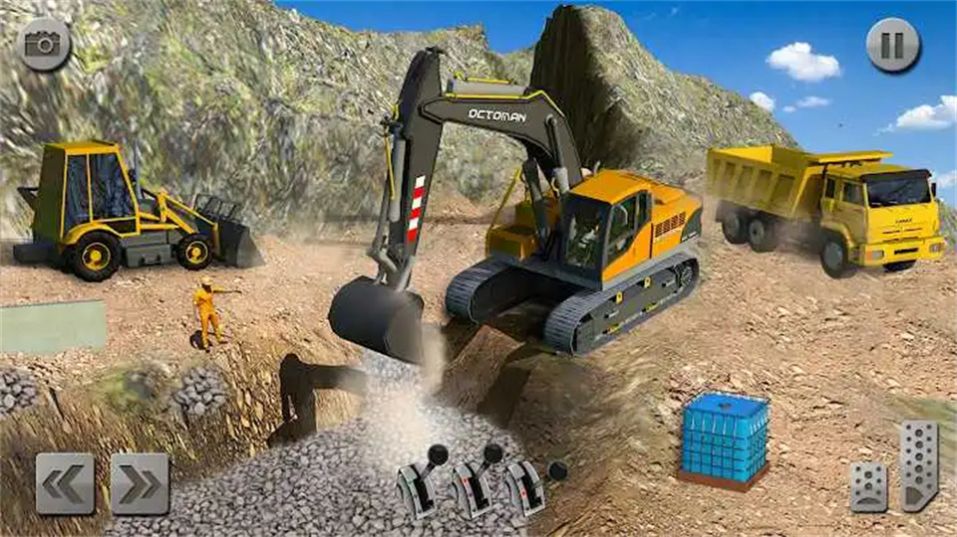 越野欧元卡车司机货运最新版(Sand Excavator Truck driving Rescue simulator 3D)