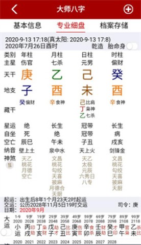 大师八字