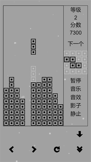 经典俄罗斯方块黑白版